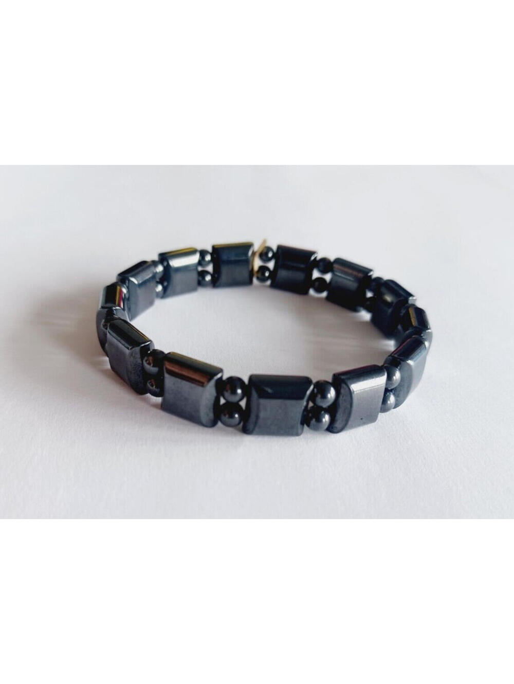 Magnetic Square Circle Beaded Bracelet